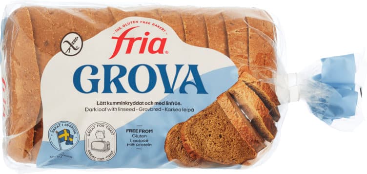Grovbrød Skåret glutenfri 500g Fria