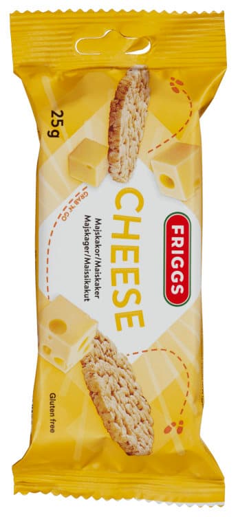 Maiskaker Cheese Glutenfri 25g Friggs
