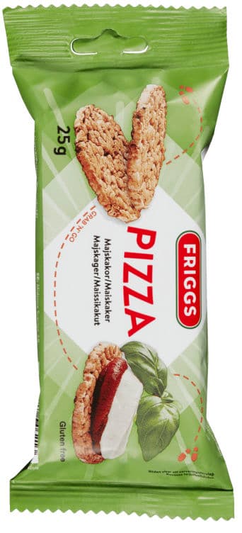 Maiskaker Pizza Glutenfri 25g Friggs