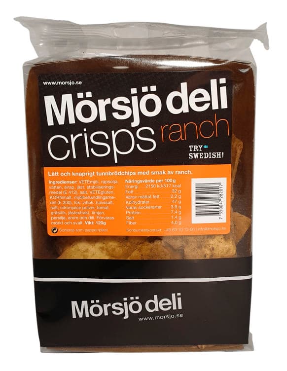 Tunnbrødcrisp Ranch 120g Mörsjö Deli