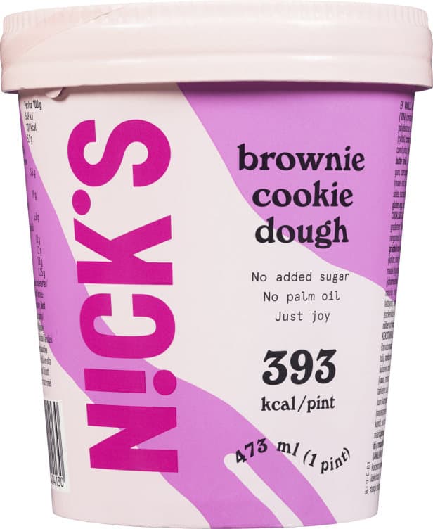 Nick's Iskrem Brownie Cookie Dough 473ml