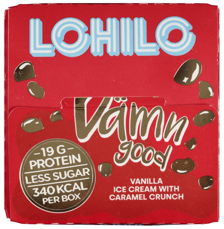 Lohilo Iskrem Damn Good Vanilje og Karamell 350ml