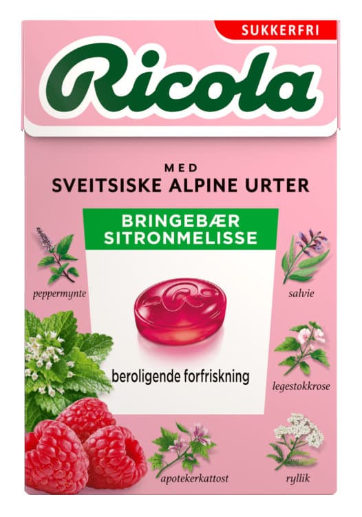 Ricola Bringebær&Sitron Sukkerfri 50g