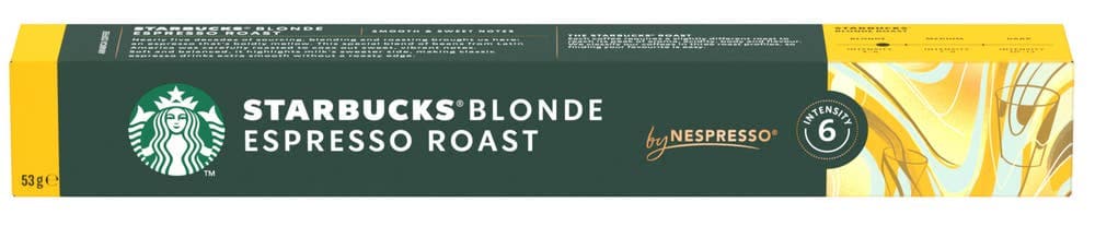 Starbucks Blonde Espresso Roast 10 stk Intensitet 6, 53 g