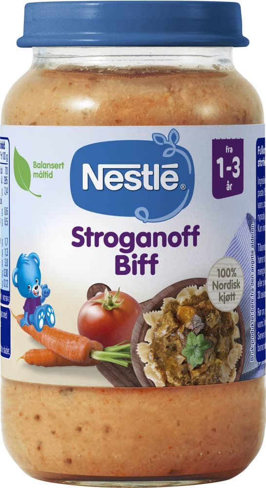 Stroganoff biff Fra 1-3 år, 220 g