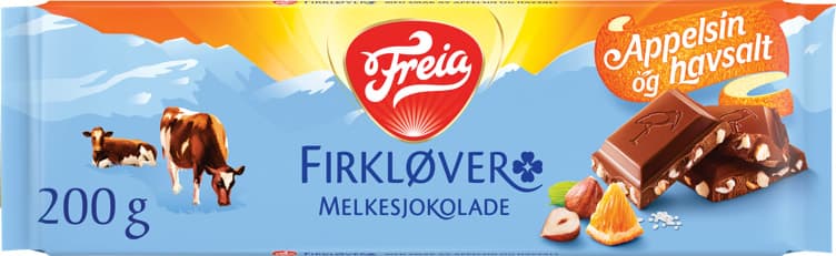 Firkløver m/Appelsin Nøtter og Havsalt 200g