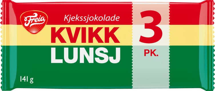 Kvikk Lunsj 3x47g Freia 141 g