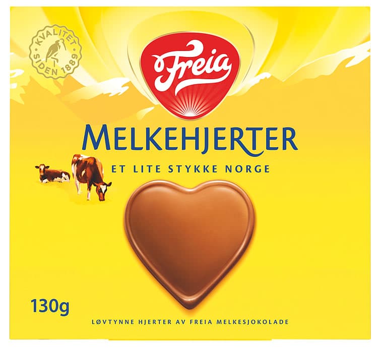 Melkehjerter 130g Freia