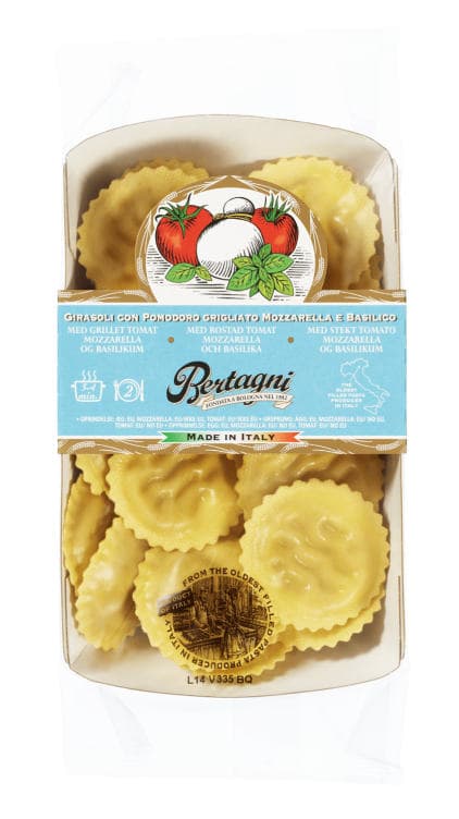 Girasoli Pasta m/Tomat&Mozzarella 250g Bertagni