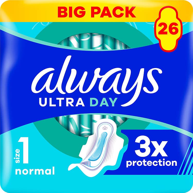 Always Ultra Nr 1 Normal+ 26stk Big Pack