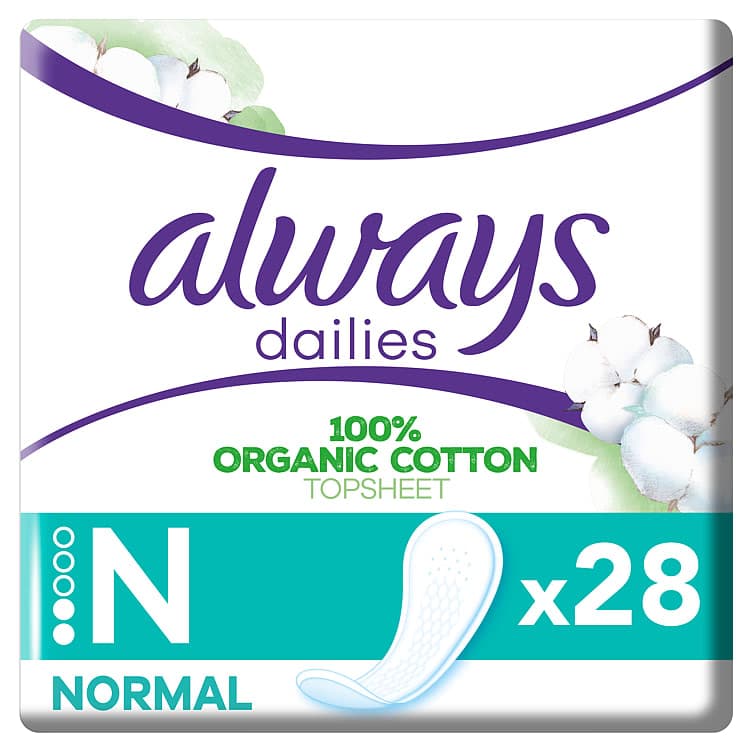 Always Normal Truseinnlegg 100% Organic 28stk