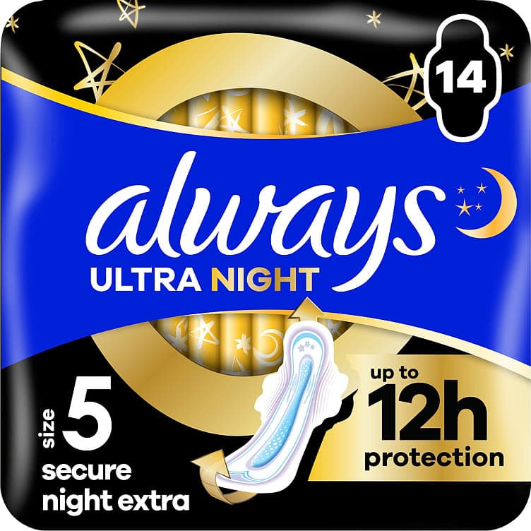 Always Ultrasecure Night Extra 14stk