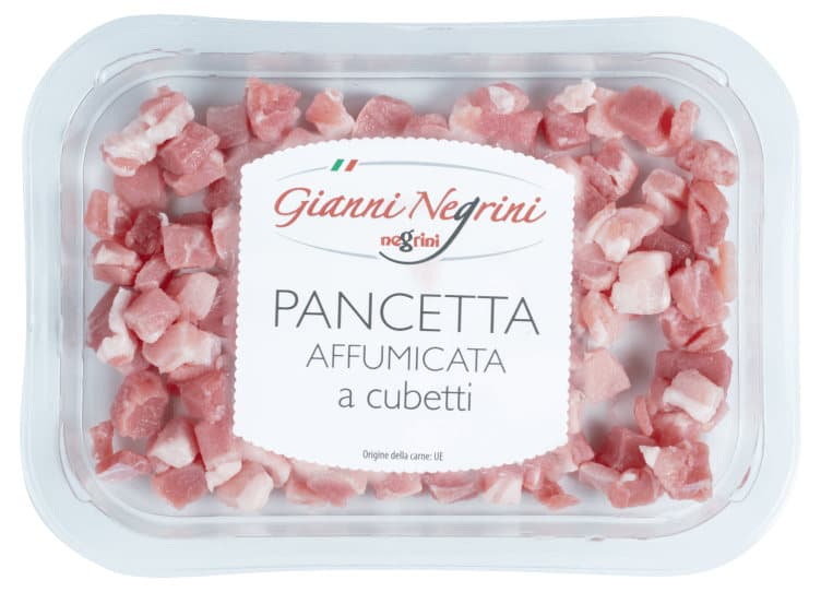 Pancetta Cubetti Røkt 80g Negrini