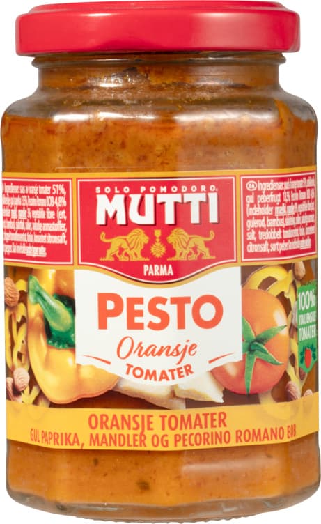 Pestosaus m/Gule Tomater 180g Mutti