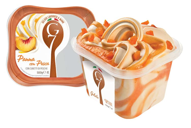 G7 Iskrem Panna Con Pesca 1l