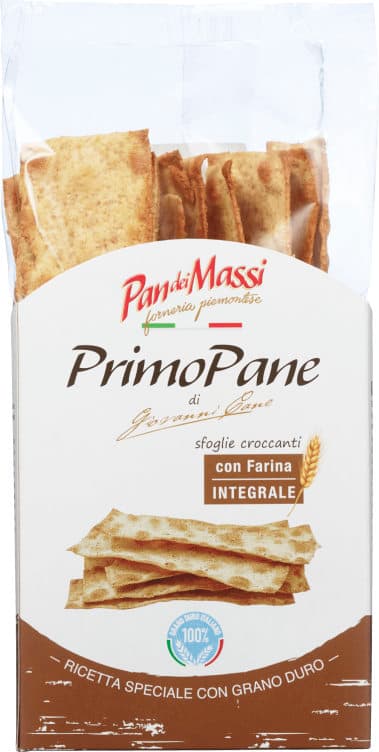 Primo Pane Fullkorn Sfoglie Croccanti 140g Pan Dei Massi