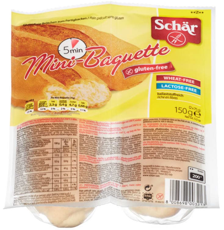 Mini Baguette glutenfri 150g Schar