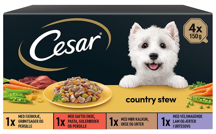 Cesar Country Chunks In Gravy 4x150g 600 g