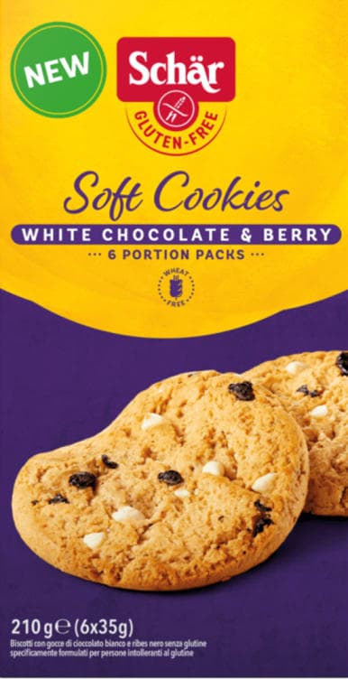 Soft Cookies White Choc&Berry 210g Schar