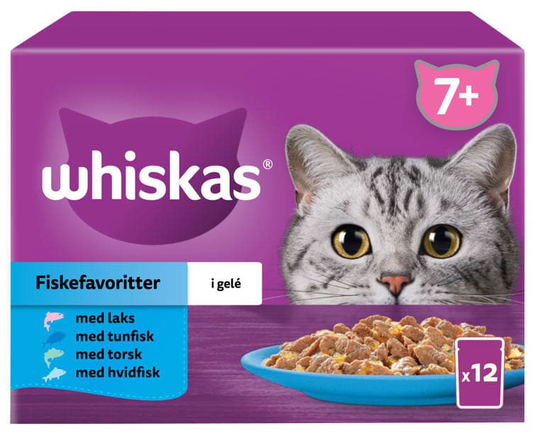 Whiskas 7+ Fish Selection 12x85g 1,02 kg