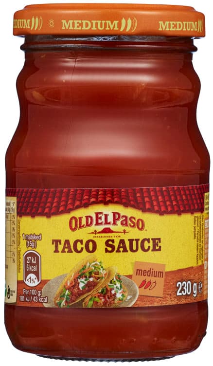 Taco Sauce Medium 230g Old El Paso