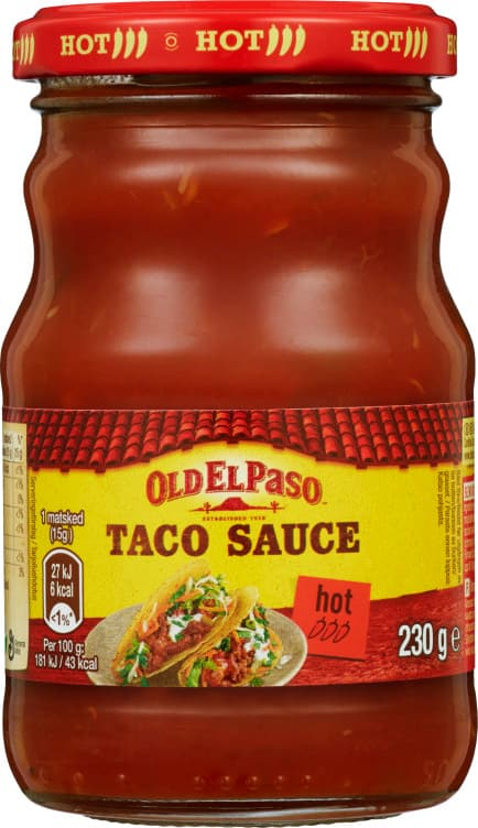 Taco Sauce Hot 230g Old El Paso