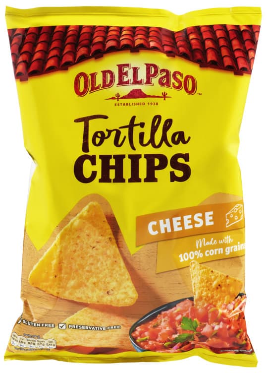 Tortilla Chips Cheese 185g Old El Paso