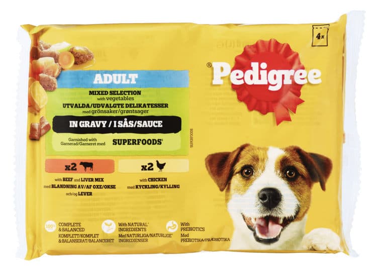 Pedigree Pouch Kylling&Biff&Grønnsaker