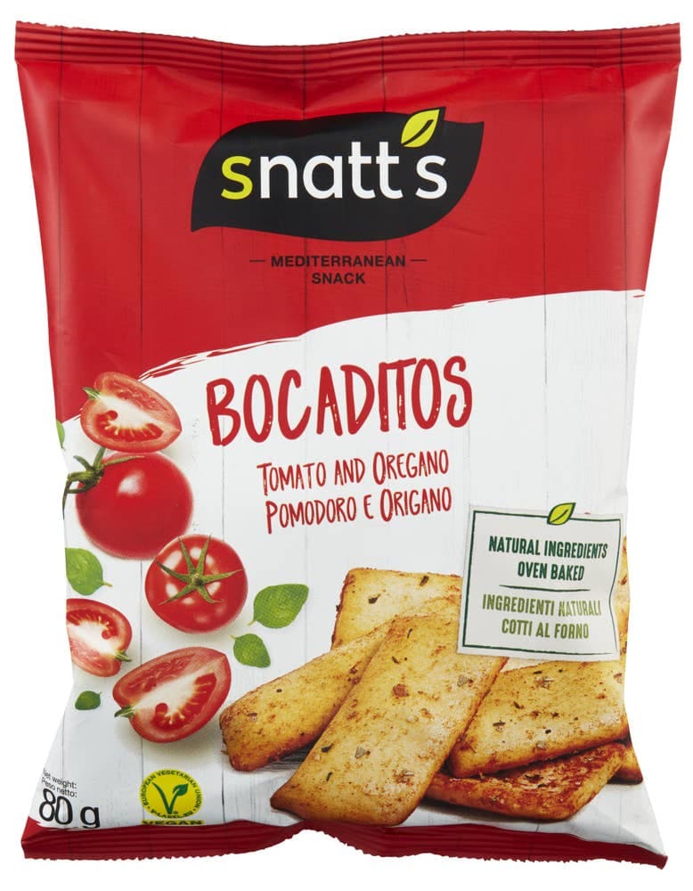 Brødsnacks Tomat & Oregano, 80 g