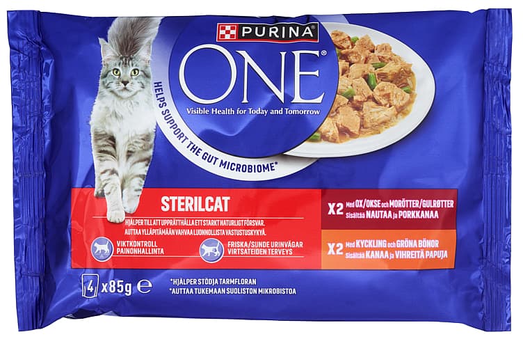 VÅTFOR TIL KATT One steril 340g purina