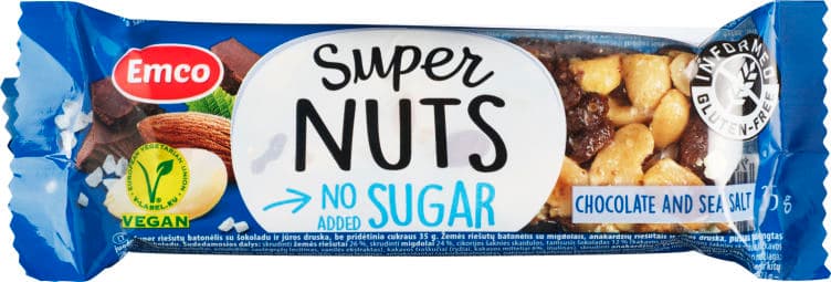 Superbar Chocosalt 35g glutenfri u/Sukker