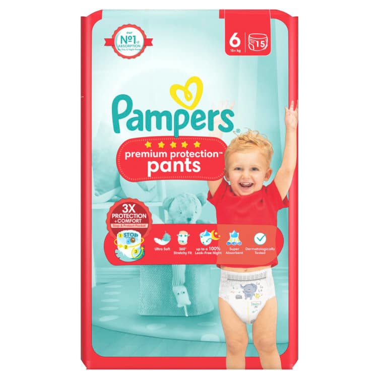 Bleier Pampers S6 Prem Prot Pants 15+Kg 15st