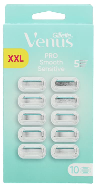 Venus Barberblad Pro Smooth Sens. 10stk Gillette.