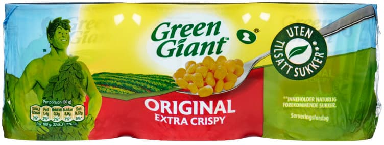 Maiskorn Extra Crispy 3x160g Green Giant 480 g