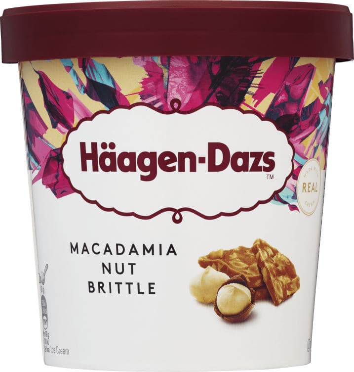Haagen Dazs Macadamia Nøtt Krokant 460ml