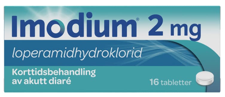 Imodium 2mg Mot Akutt Diaré 16stk