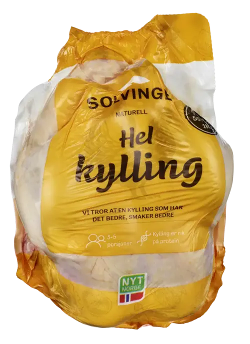 Hel Rå Kylling 1,6kg Solvinge