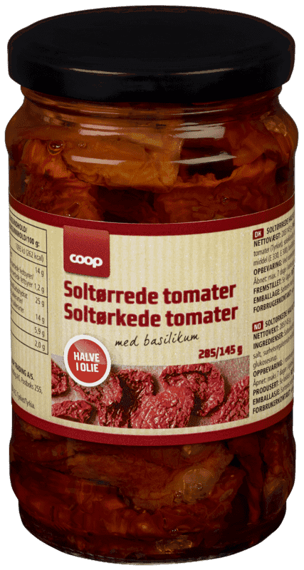 Soltørket Tomat Halve 285g Coop