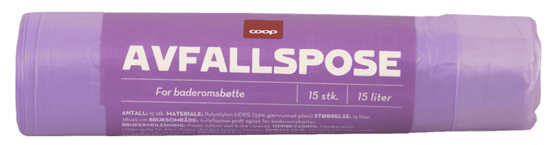 Avfallspose 15l 15stk Coop