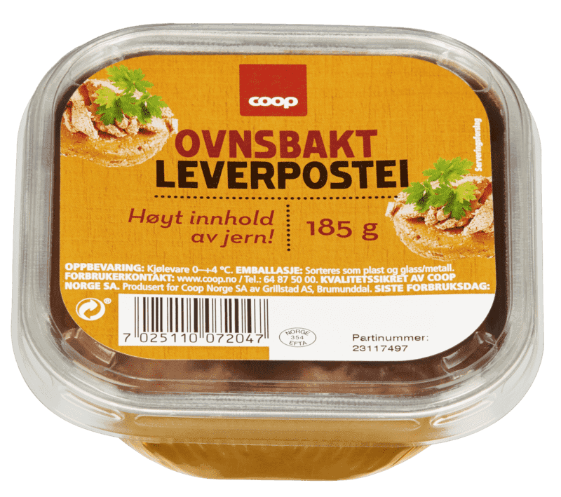 Ovnsbakt Leverpostei 185g Coop