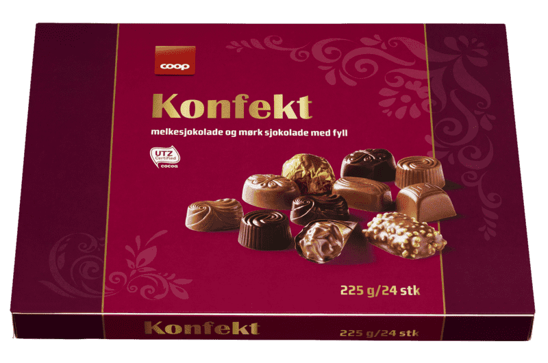 Konfekt 225g Coop