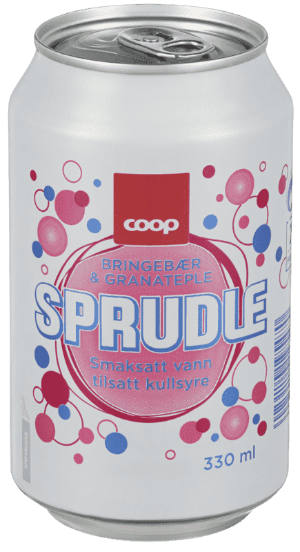 Sprudle Bringebær/Granateple 330ml Coop