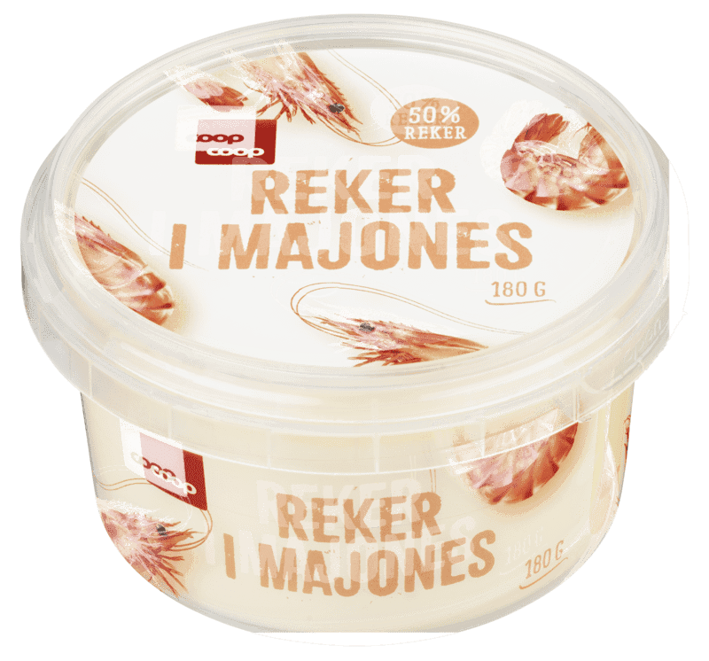 Coop Reker i Majones 180g