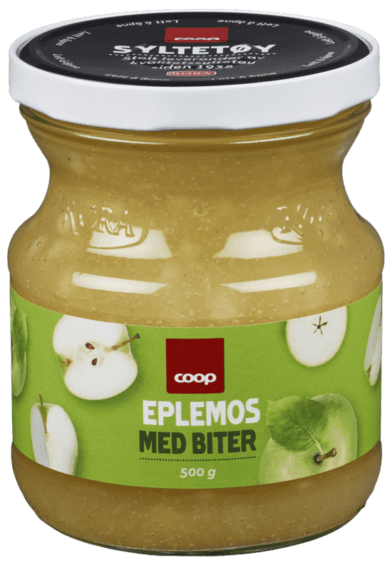 Eplemos med Biter 500g Coop