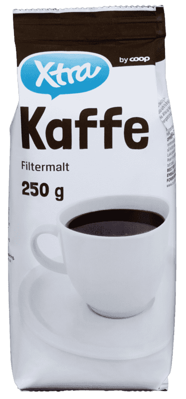 X-tra Filtermalt Kaffe Mykvacum 250g Coop