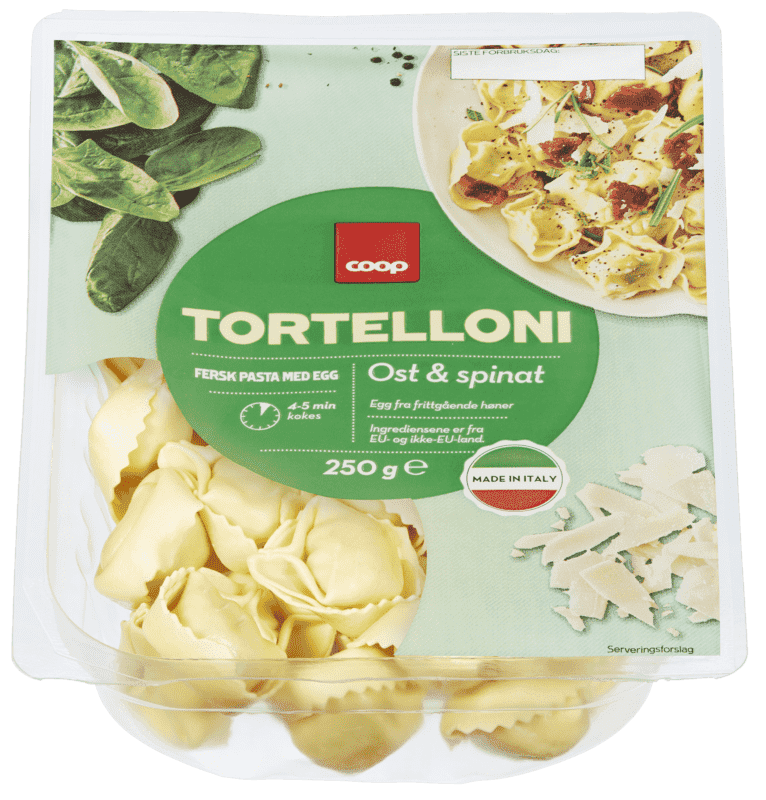 Coop Tortelloni Spinat 250g