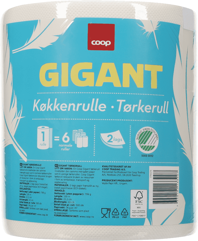 Gigant Tørkerull 1stk Coop
