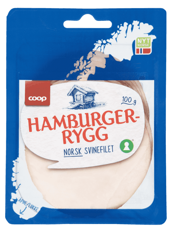 Hamburgerrygg 100g Coop