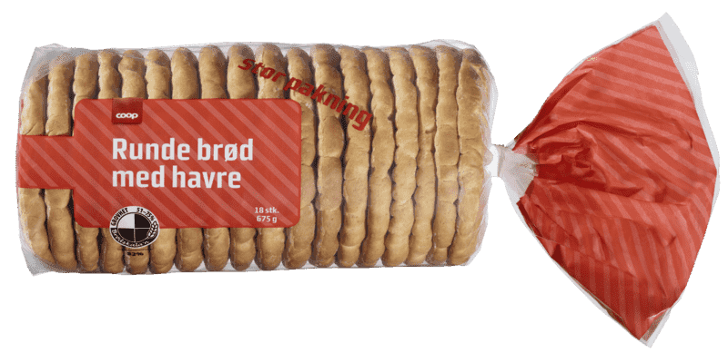 Coop Runde Havre 18pk 675g