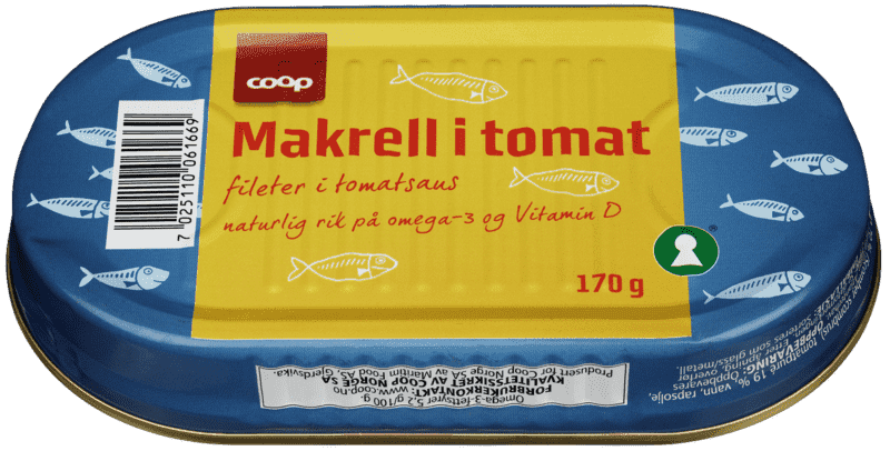 Makrellfilet 170g Coop